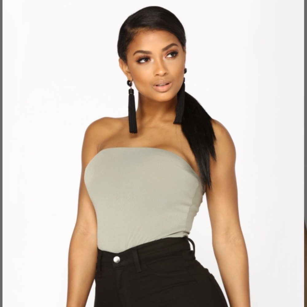 Fashion Nova Madison Bodysuit NEW Olive size L